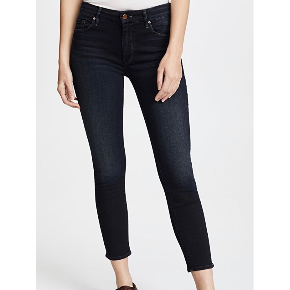 MOTHER Cropped Looker Jeans Coffee Tea or Me - 28